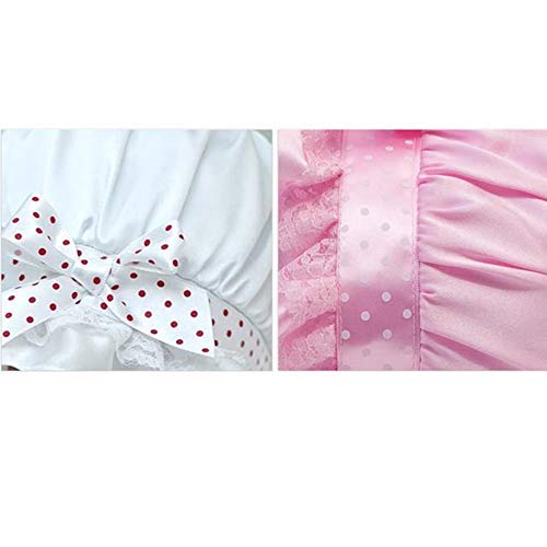 Baby Girl Toddlers Breathable Lacy Bonnet Eyelet Cotton Adjustable Sun Protection Hat - Image 4