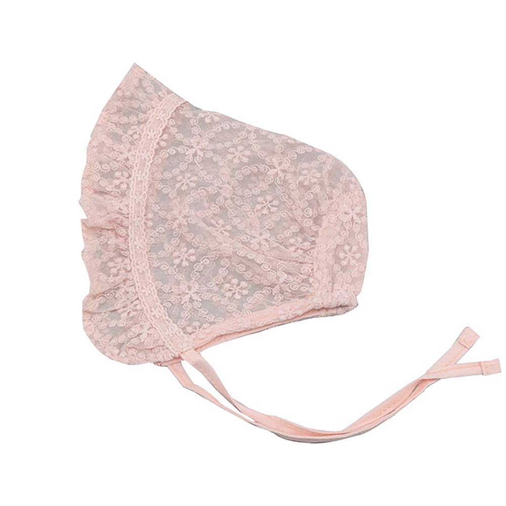 Baby Girl Toddlers Breathable Lacy Bonnet Eyelet Cotton Adjustable Sun Protection Hat - Image 6