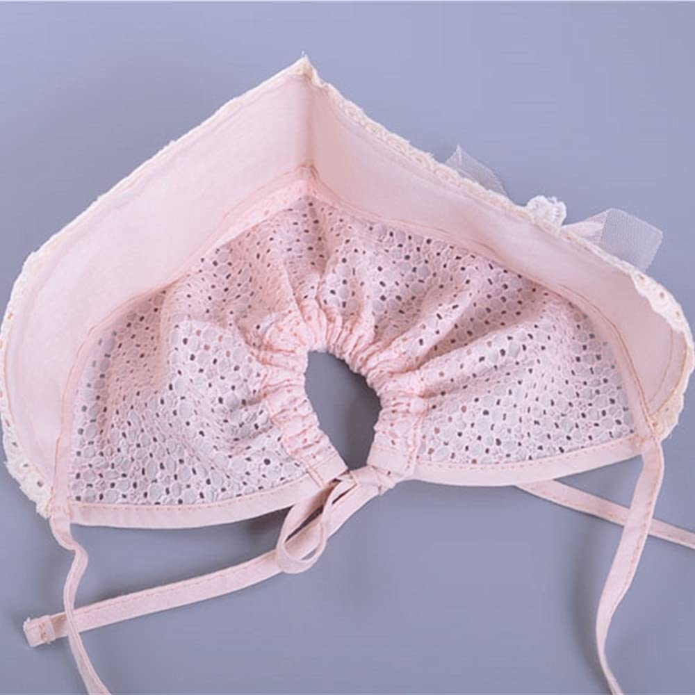 Baby Girl Toddlers Breathable Lacy Bonnet Eyelet Cotton Adjustable Sun Protection Hat - Image 6