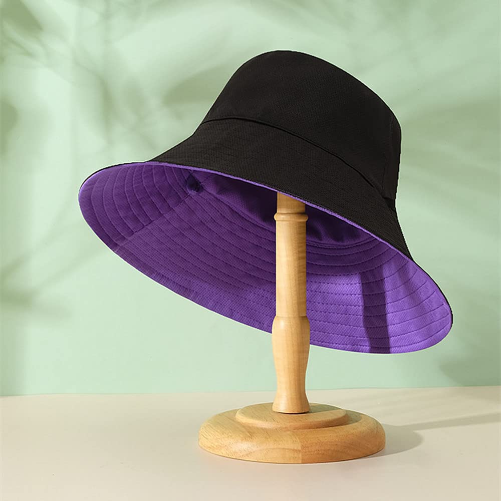 Foldable Beach Fishing Cap UV Sun Protection Waterproof Breathable Wide Brim Bucket Sun Hat for Women - Image 3