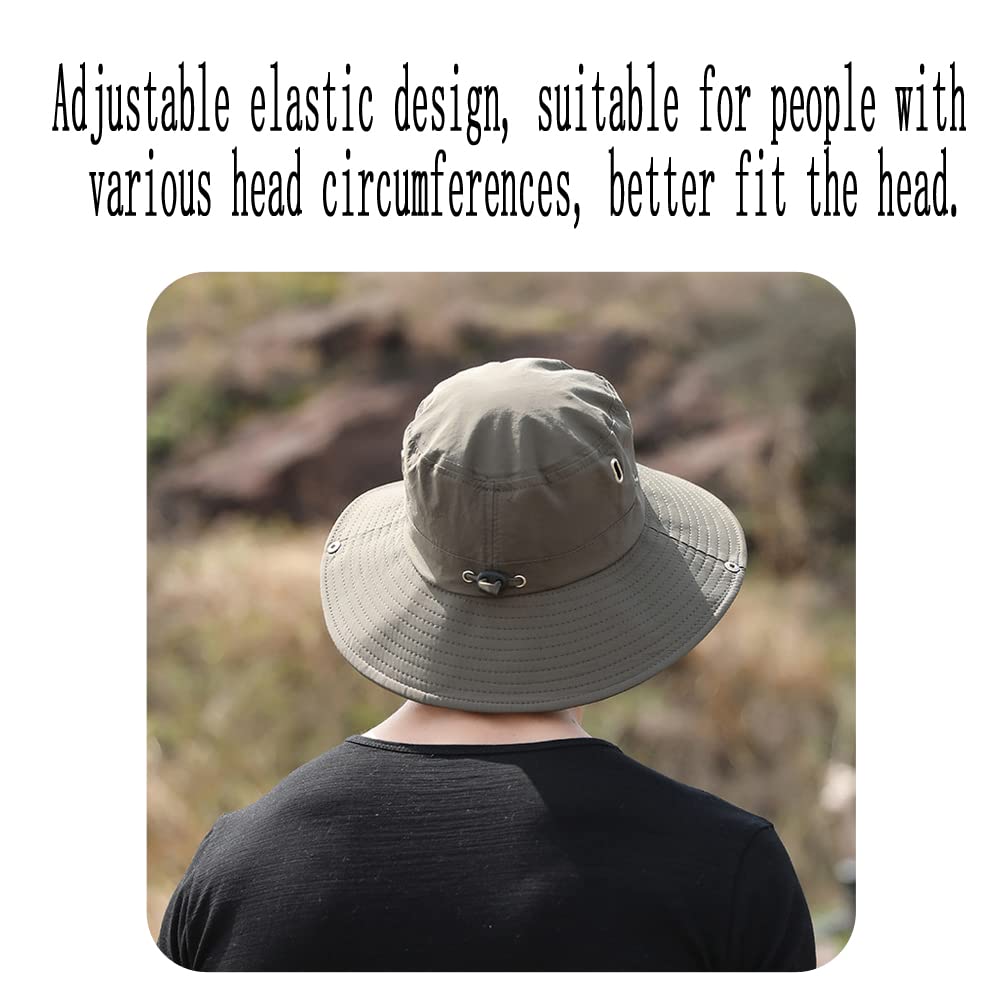Foldable UV Sun Protection Waterproof Breathable Wide Brim Bucket Sun Hat - Image 6