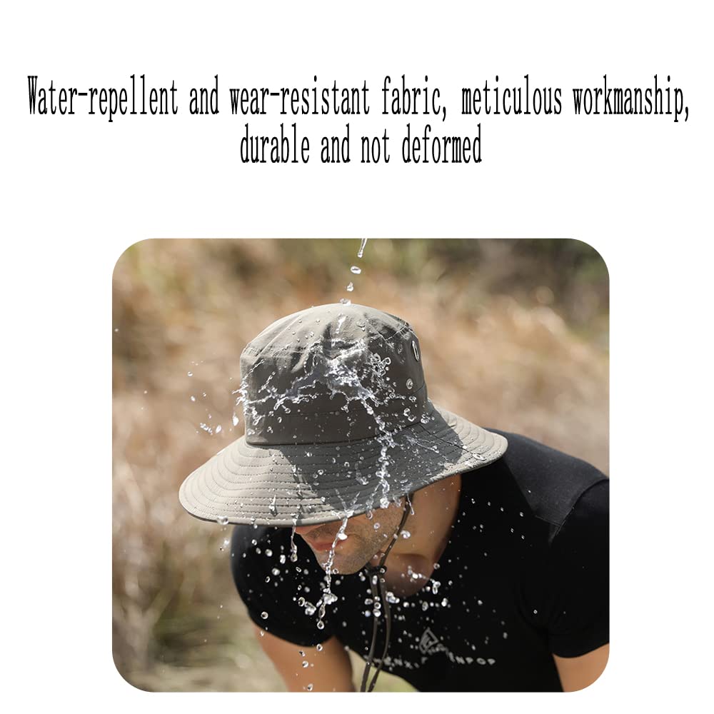 Foldable UV Sun Protection Waterproof Breathable Wide Brim Bucket Sun Hat - Image 8