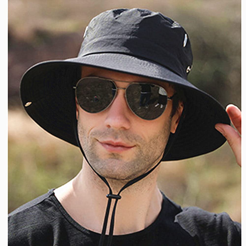 Foldable UV Sun Protection Waterproof Breathable Wide Brim Bucket Sun Hat - Image 3