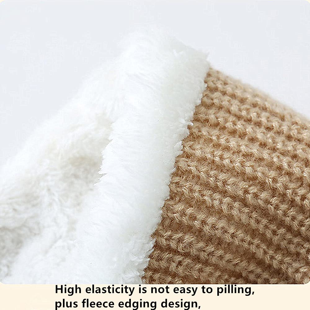 Kids Winter Plus Velvet Thickened face Protection Scarf Skull Caps Cute Beanie Cap Winter Soft Warm Knit Caps - Image 7