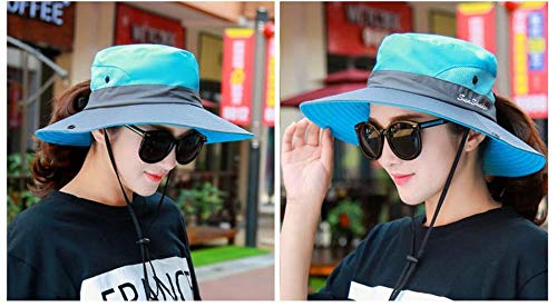 Outdoor UV Sun Protection Waterproof Breathable Face Neck Flap Cover Folding Sun Hat for Men/Women - Image 4