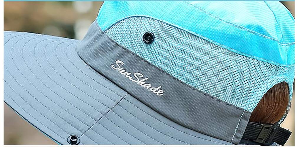 Outdoor UV Sun Protection Waterproof Breathable Face Neck Flap Cover Folding Sun Hat for Men/Women - Image 7