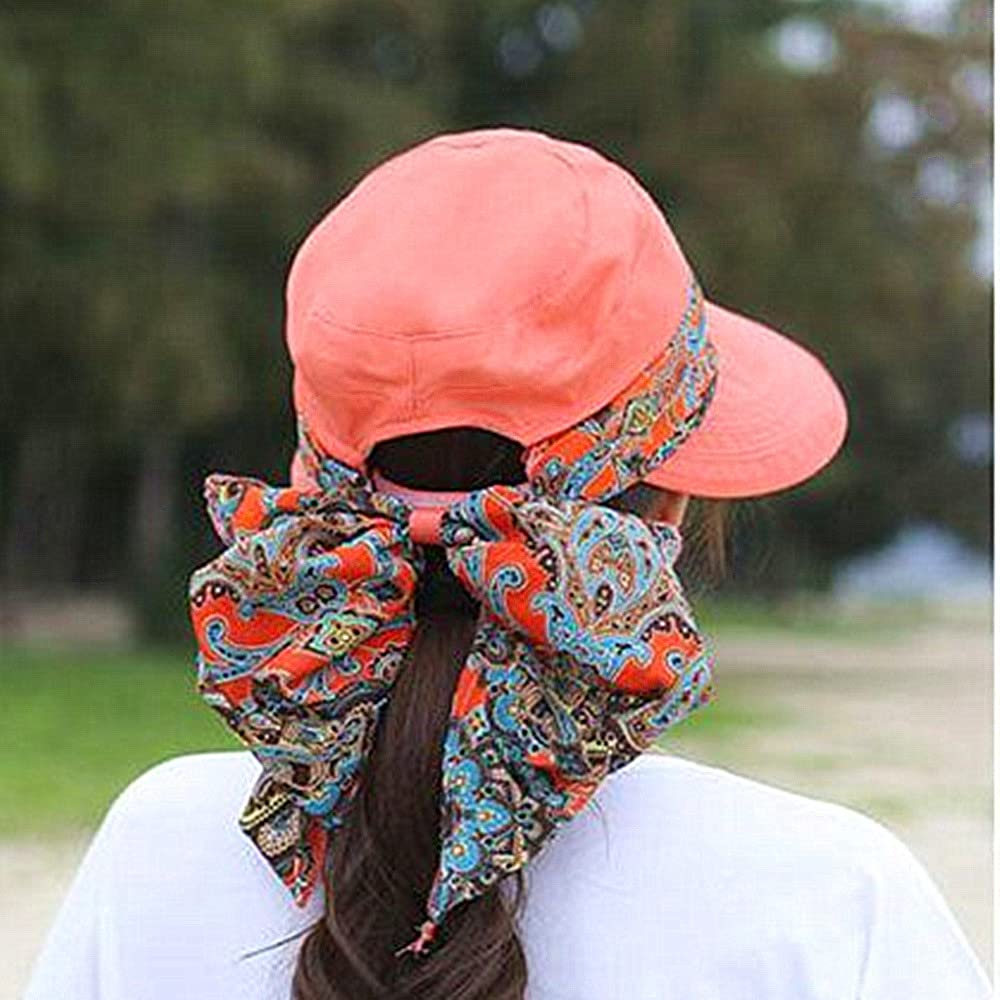 Women's Multifunctional UV Sun Protection Waterproof Breathable Face Neck Flip Folding Sun Hat - Image 5