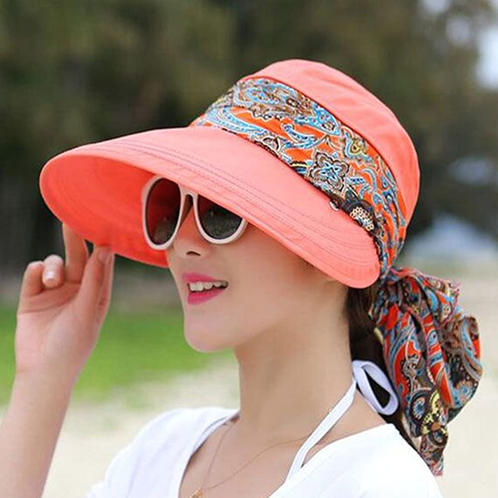 Women's Multifunctional UV Sun Protection Waterproof Breathable Face Neck Flip Folding Sun Hat - Image 6