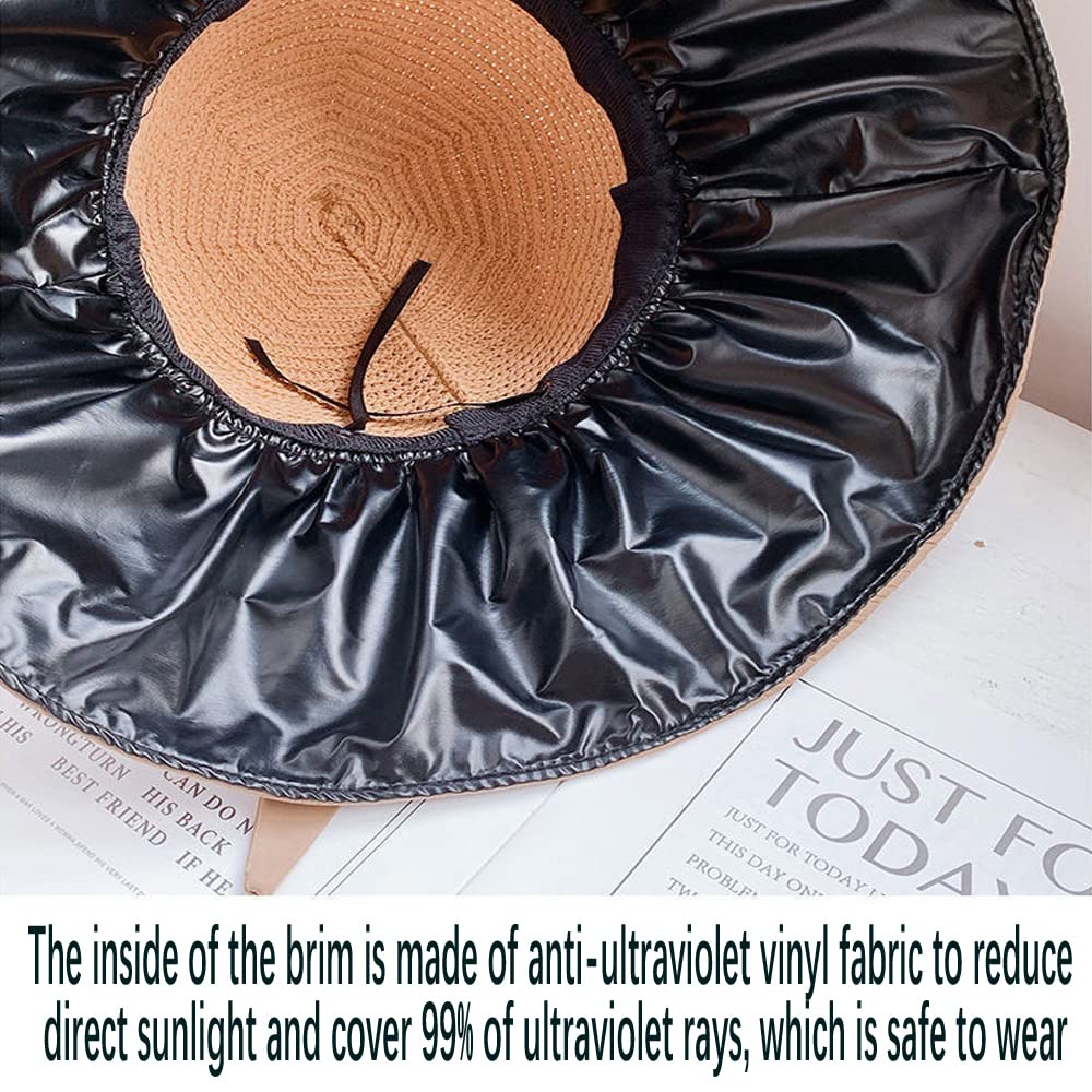 Women's UV Sun Protection Breathable Wide Brim Bowknot Bucket hat Sun Hat - Image 7