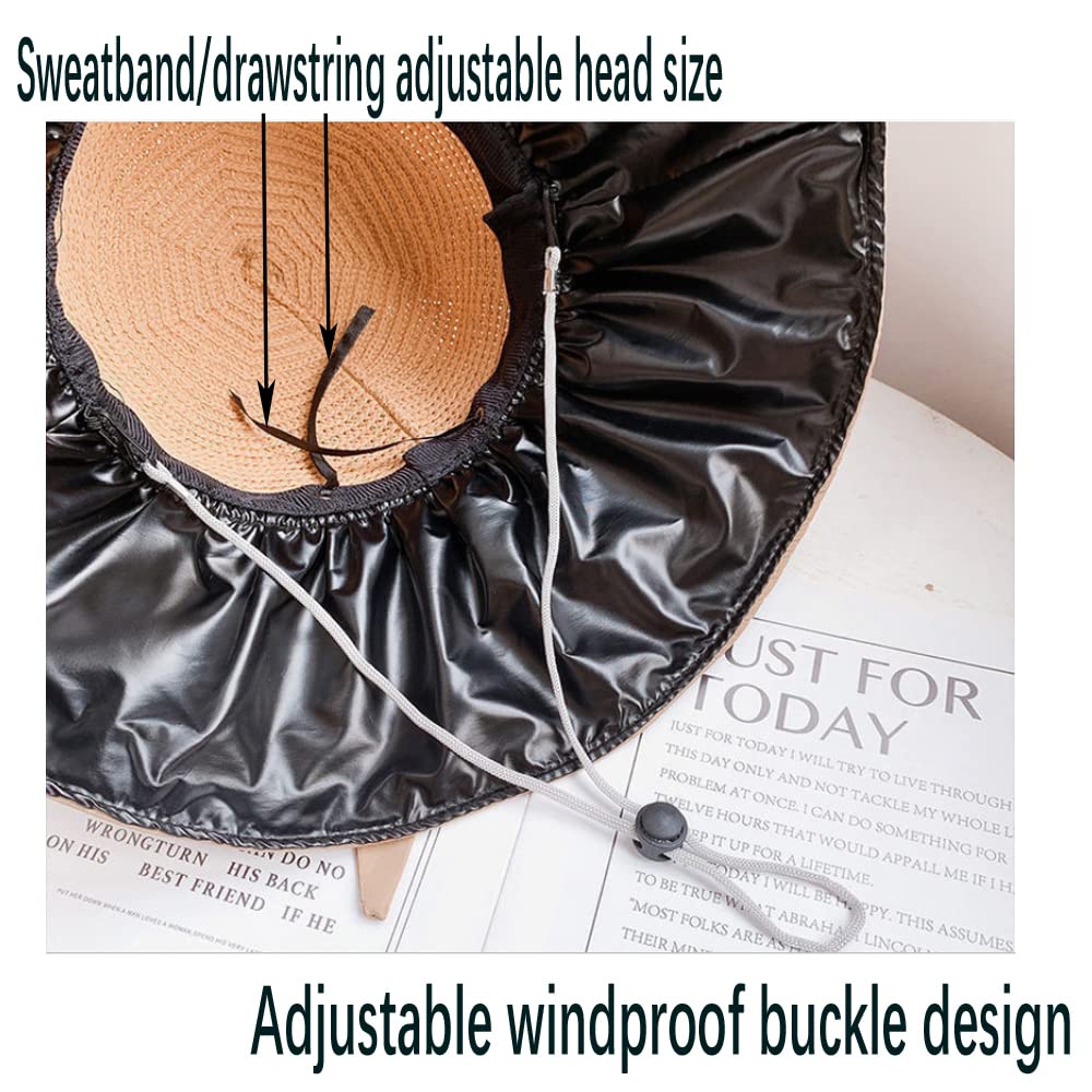 Women's UV Sun Protection Breathable Wide Brim Bowknot Bucket hat Sun Hat - Image 9