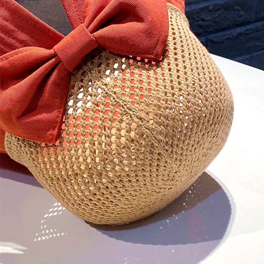 Women's UV Sun Protection Breathable Wide Brim Bowknot Sun Hat Bucket hat - Image 5