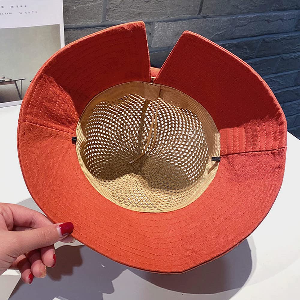 Women's UV Sun Protection Breathable Wide Brim Bowknot Sun Hat Bucket hat - Image 6