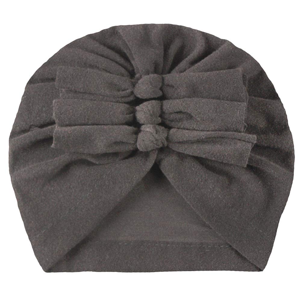 XYX Baby Girl Toddlers Breathable Cotton Hat Newborn Knotted Hat Cute Donut Soft Turban Bow Knot Cap - Image 7