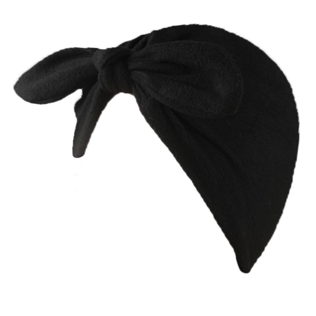 XYX Baby Girl Toddlers Breathable Cotton Hat Newborn Knotted Hat Cute Donut Soft Turban Bow Knot Cap - Image 4