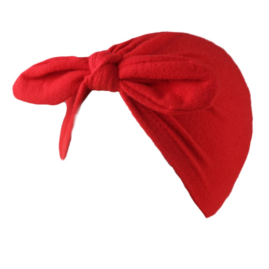 XYX Baby Girl Toddlers Breathable Cotton Hat Newborn Knotted Hat Cute Donut Soft Turban Bow Knot Cap - Image 5