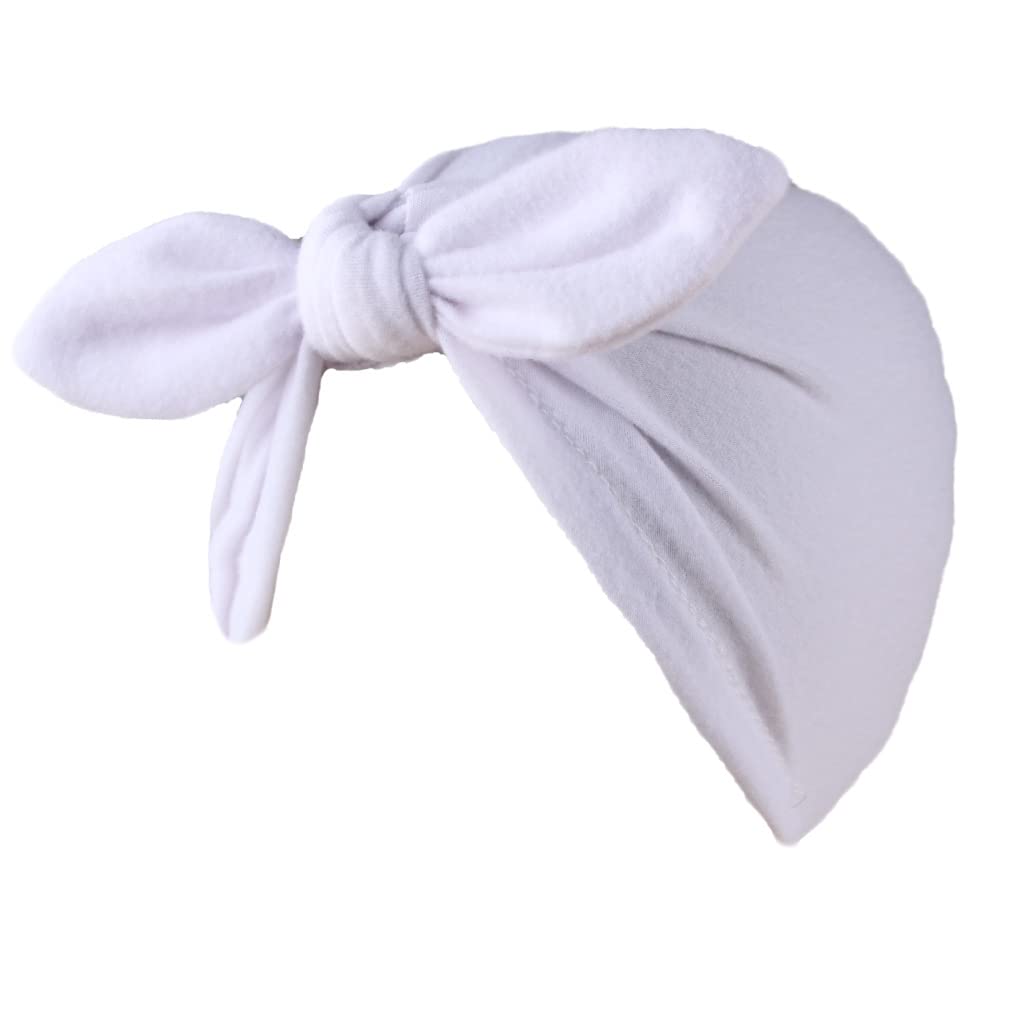 XYX Baby Girl Toddlers Breathable Cotton Hat Newborn Knotted Hat Cute Donut Soft Turban Bow Knot Cap - Image 7