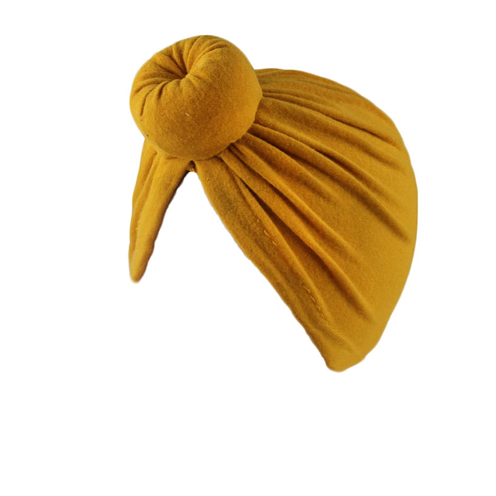 XYX Baby Girl Toddlers Breathable Cotton Hat Newborn Knotted Hat Cute Donut Soft Turban Bow Knot Cap - Image 4