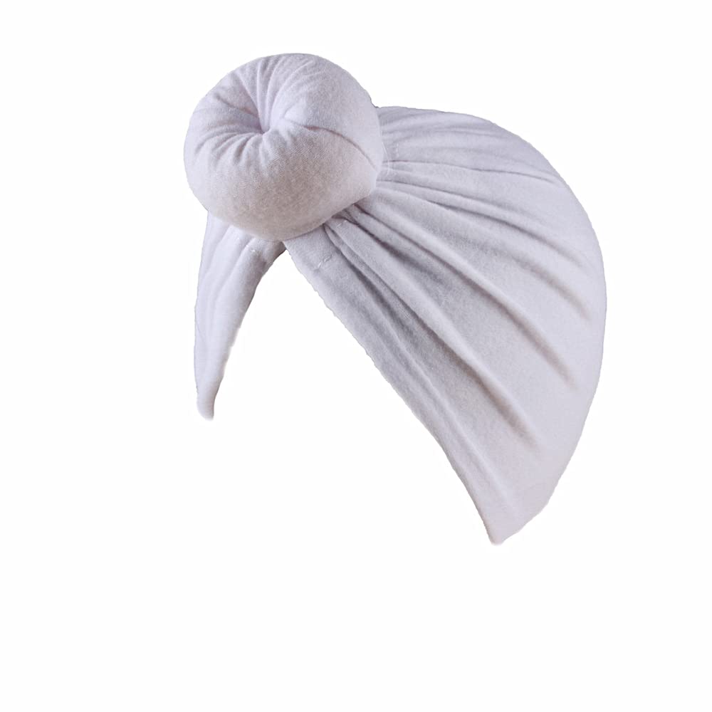 XYX Baby Girl Toddlers Breathable Cotton Hat Newborn Knotted Hat Cute Donut Soft Turban Bow Knot Cap - Image 5