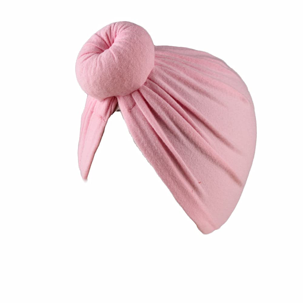 XYX Baby Girl Toddlers Breathable Cotton Hat Newborn Knotted Hat Cute Donut Soft Turban Bow Knot Cap - Image 6