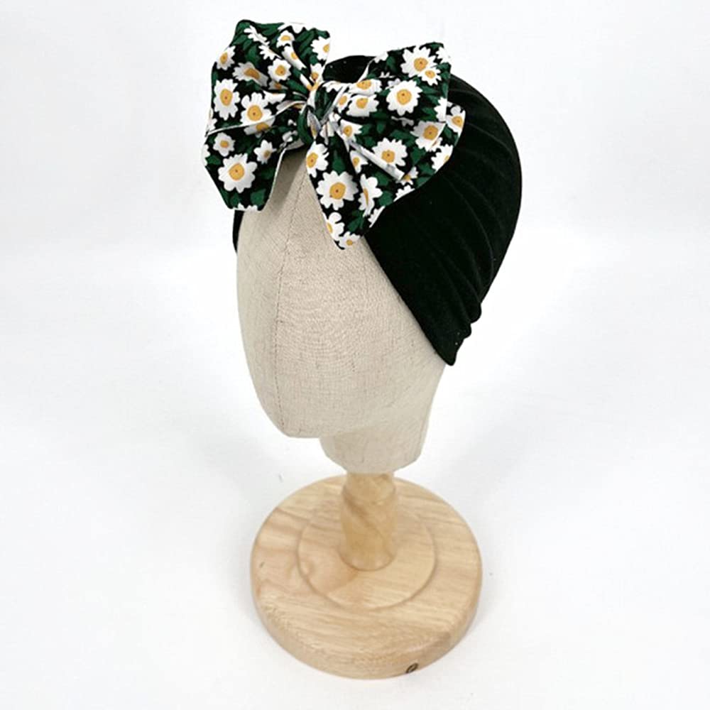 XYX Baby Girl Toddlers Breathable Cotton Hat Newborn Knotted Hat Cute Donut Soft Turban Bow Knot Cap - Image 5