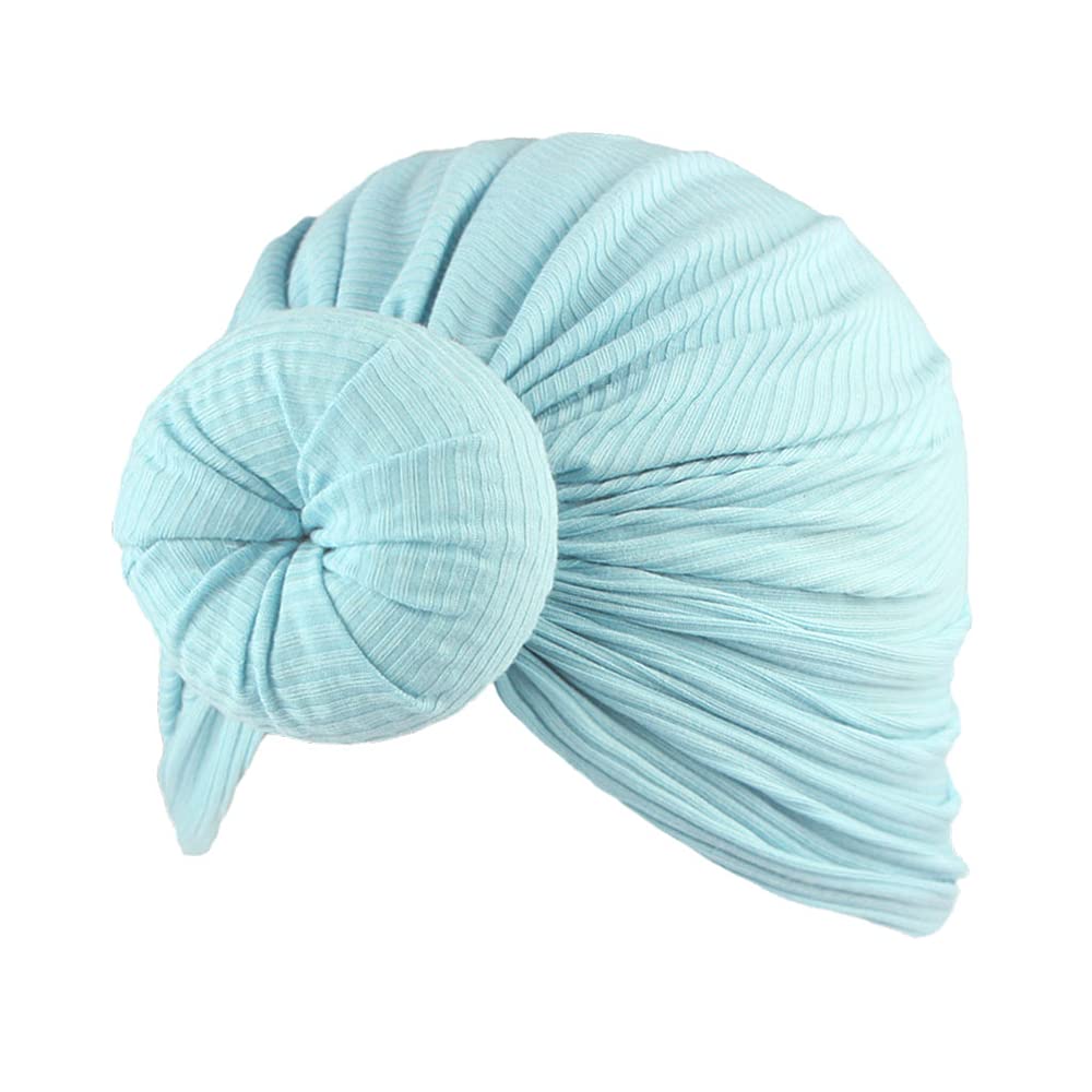 XYX Baby Girl Toddlers Breathable Cotton Hat Newborn Knotted Hat Cute Donut Soft Turban Bow Knot Cap - Image 5