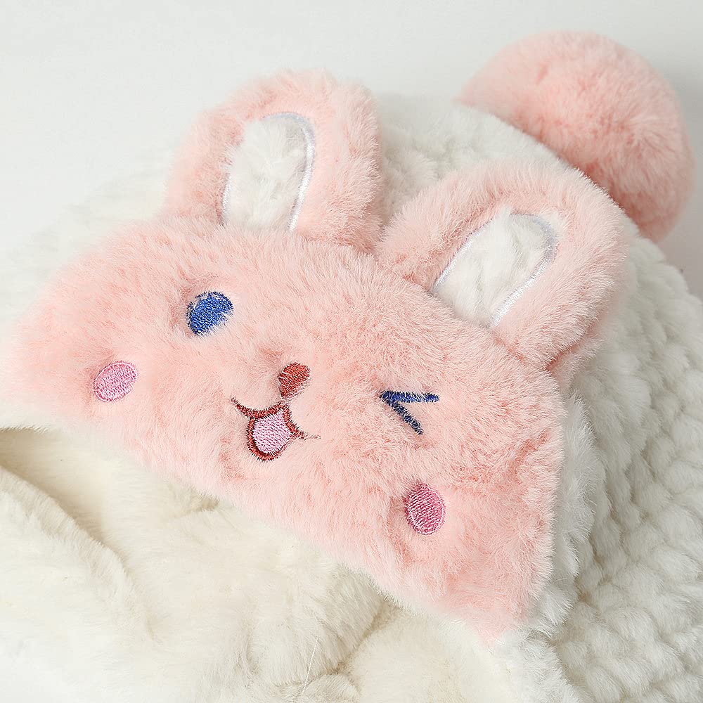 XYX Crochet Earflap Fleece Hats Beanie Cap Winter Warm Knit Caps for Toddlers Baby Girls and Boys - Image 8